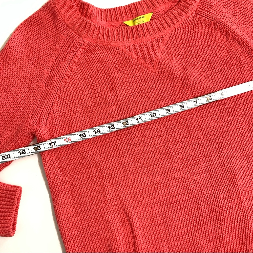 Banana Republic Milly Collection Crew Neck Sweater Coral Small - Picture 7 of 12